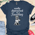 Easily distracted by frenchies - V16 - The Distracting Paw Two T-Shirt